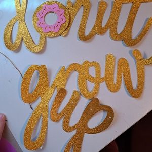 Donut birthday decor